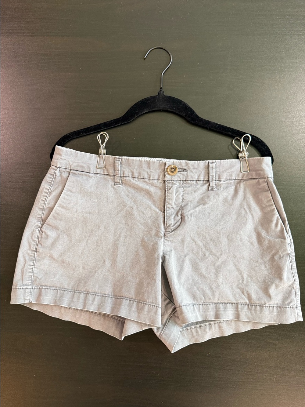 Old Navy Light Gray Women's Jean-Style Shorts